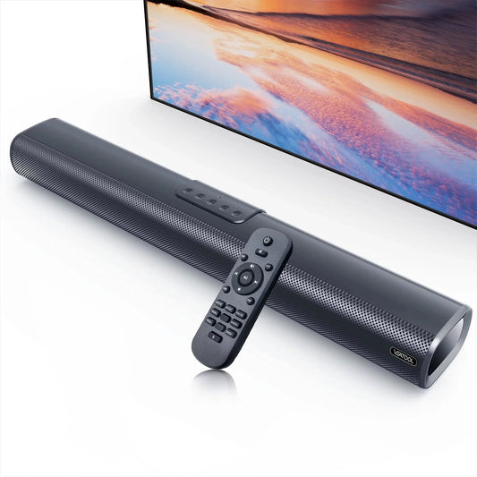 S20L 3D Surround Sound Bar for TV - 2.1 Channel Home Theater Audio System with Built-In Subwoofer, 50W Speakers, HDMI ARC, Bluetooth, Optical, RCA, USB & AUX, Wall Mountable
