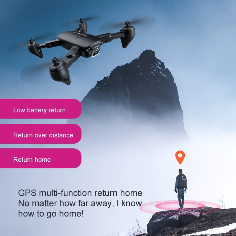 F6 Professional GPS Drone with 4K HD Camera, Follow Me Mode, Optical Flow, and Foldable Design
