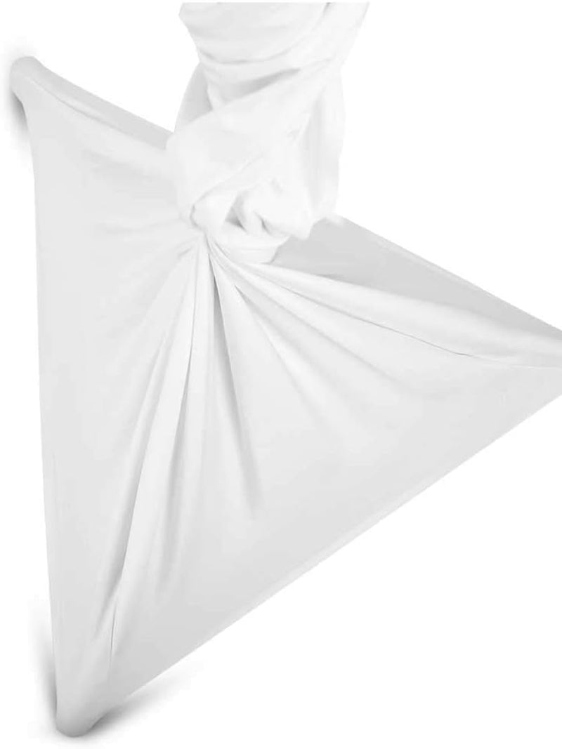 Tripod Speaker Stand Cover - 360 Degree White Skirt (Set of 2)