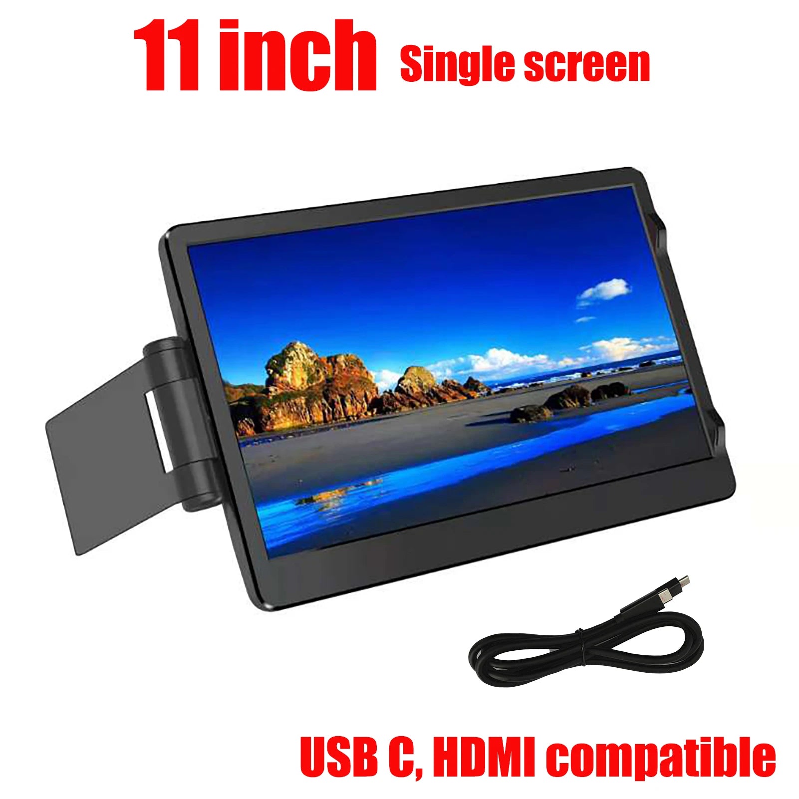 12-Inch Dual Monitor Screen Extender for Laptops - 1920x1080 HD IPS LCD Compatible with MacBook and Huawei