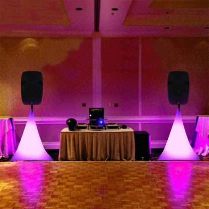 Tripod Speaker Stand Cover - 360 Degree White Skirt (Set of 2)