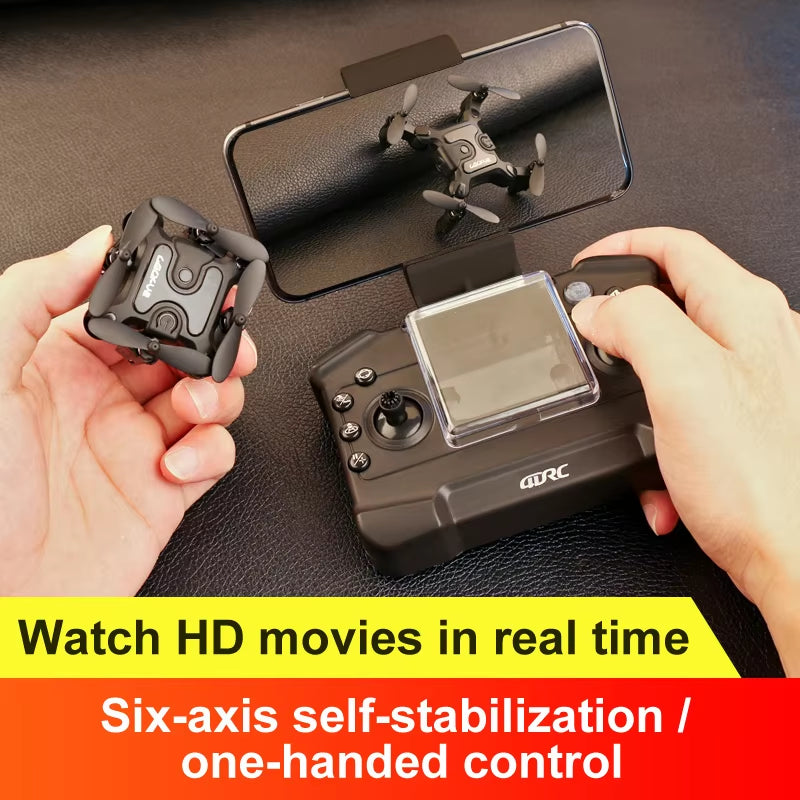 Mini Drone V2 with 4K 1080P HD Camera, WiFi FPV, Air Pressure Altitude Hold, Foldable Quadcopter - Ideal Gift for Kids