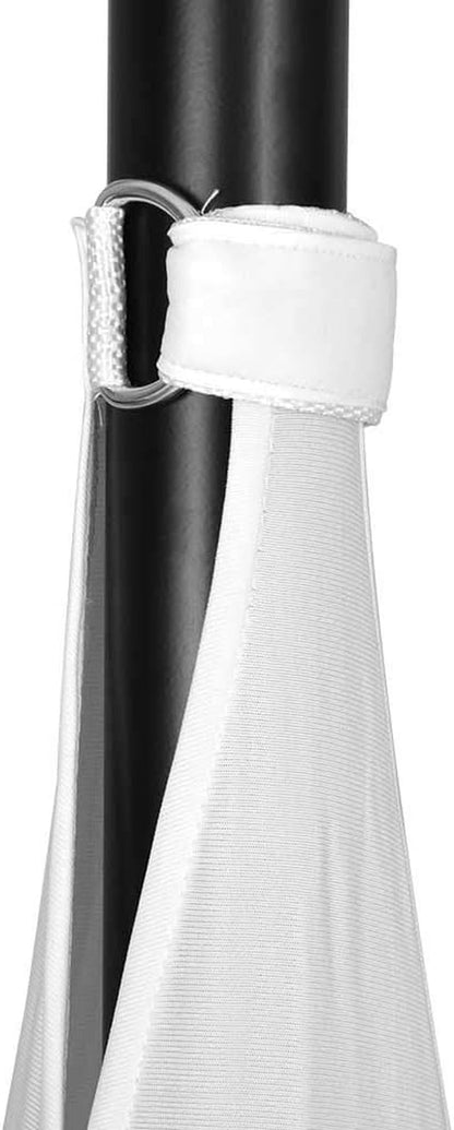 Tripod Speaker Stand Cover - 360 Degree White Skirt (Set of 2)