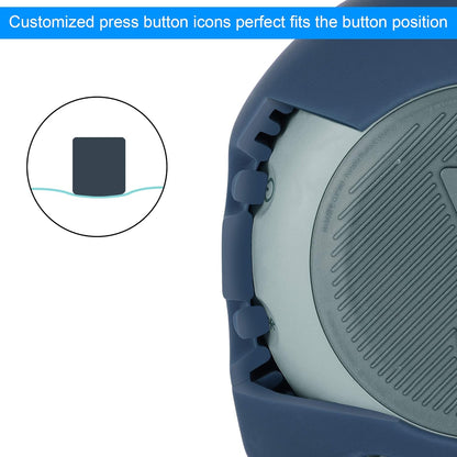 Protective Silicone Carrying Case for JBL Clip 3 Waterproof Portable Speaker (Blue)