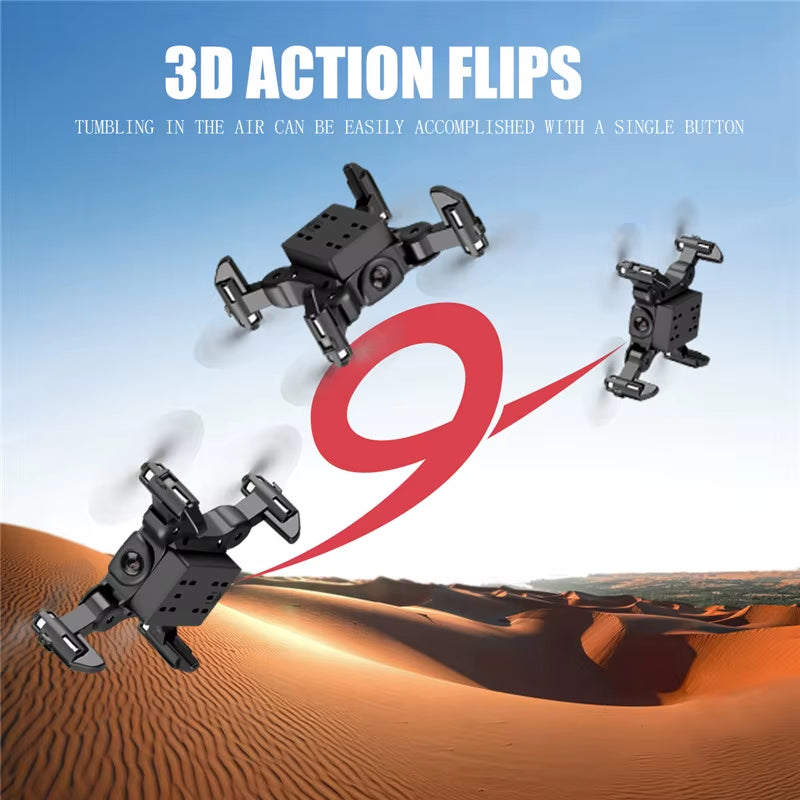 Mini Drone V2 with 4K 1080P HD Camera, WiFi FPV, Air Pressure Altitude Hold, Foldable Quadcopter - Ideal Gift for Kids
