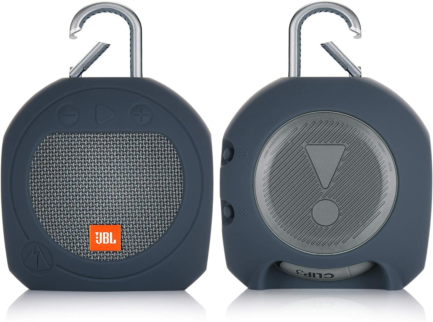 Protective Silicone Carrying Case for JBL Clip 3 Waterproof Portable Speaker (Blue)