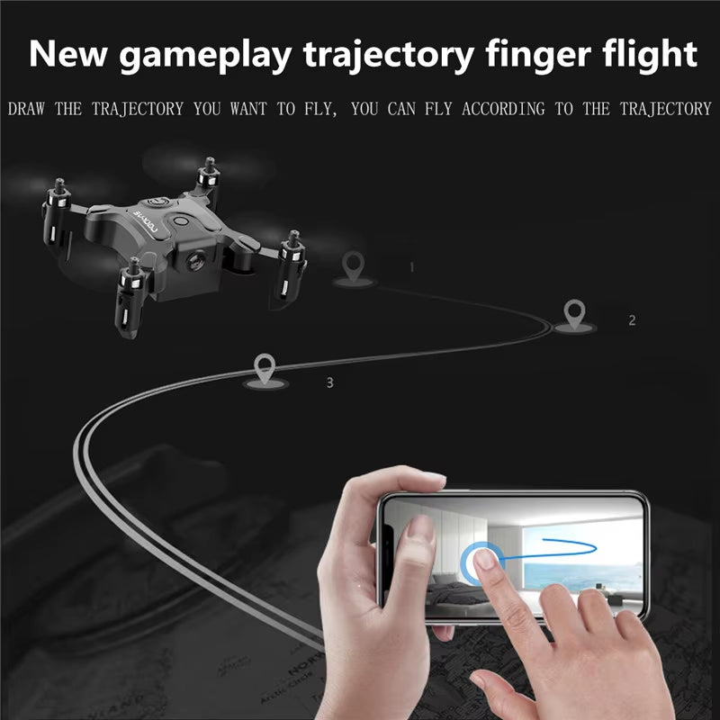 Mini Drone V2 with 4K 1080P HD Camera, WiFi FPV, Air Pressure Altitude Hold, Foldable Quadcopter - Ideal Gift for Kids